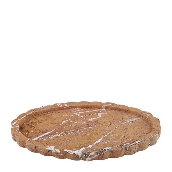 MARBLE TRAY 20X30CM BROWN, FLORENCE