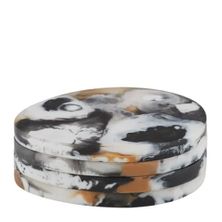 COASTERS RESIN BLACK SET-4, NOIR