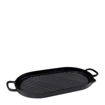 GRILL STOVE TOP BLACK 42X20CM, CHASSEUR