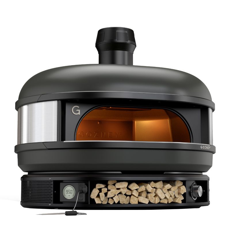 PIZZA OVEN DOME DUAL FUEL BLACK GOZNEY