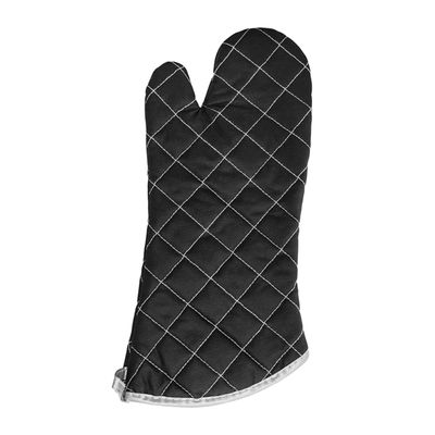 OVEN MITT FLAME RESISTANT BK, CHEF INOX