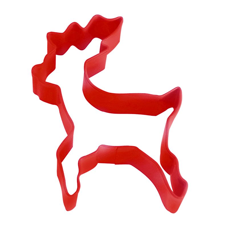 COOKIE CUTTER REINDEER 10 CM RED, R&M