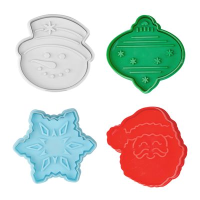 CHRISTMAS 3D COOKIE STAMP SET 4