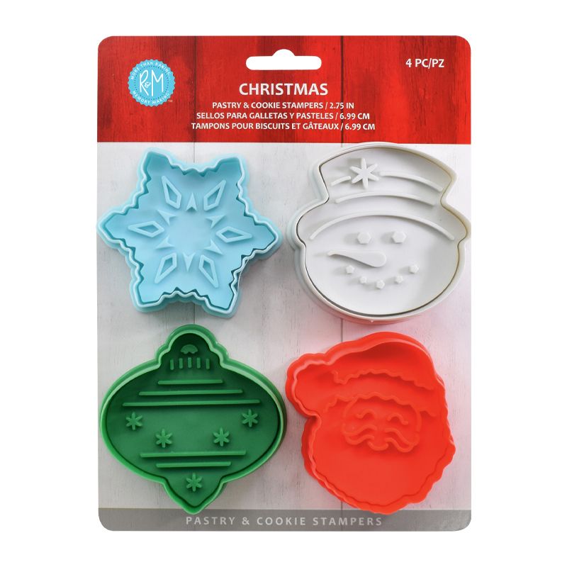 CHRISTMAS 3D COOKIE STAMP SET 4