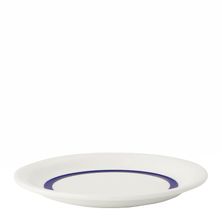 PLATE WHT W/BLUE RING 19CM, ACME CLASSIC