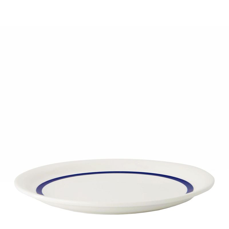 PLATE WHT W/BLUE RING 26CM, ACME CLASSIC