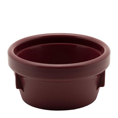 TRADITIONAL TAPER SOUP BOWL INSULATED BURGUNDY PP/PU (3)