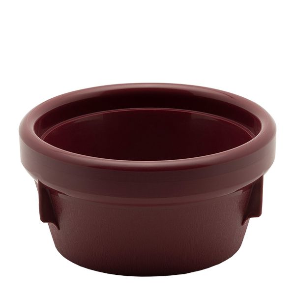 TRADITIONAL TAPER SOUP BOWL INSULATED BURGUNDY PP/PU (3)