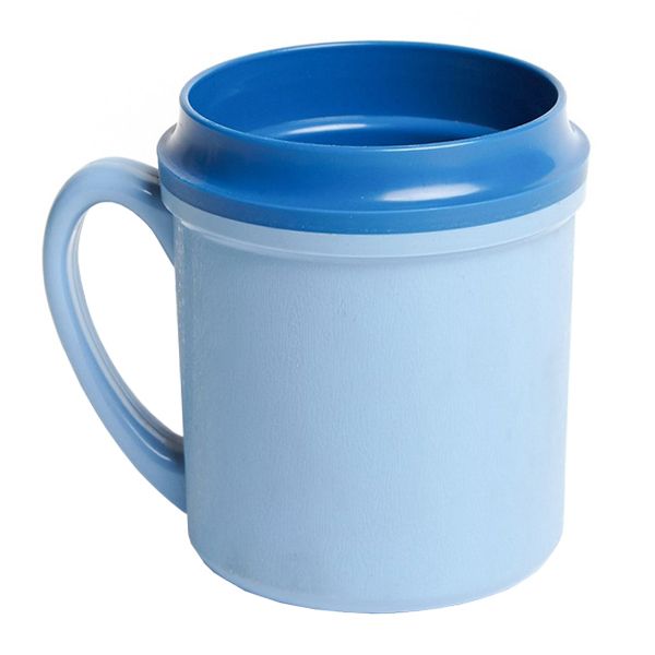 TRADITIONAL BEVERAGE MUG INSULATED SINGLE HANDLE 250 ml BLUE PP/PU (5)