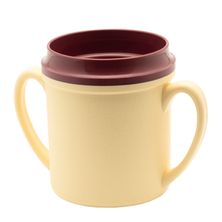 TRADITIONAL MUG DOUBLE HANDLE INSULATED 250 ml YELLOW PP/PU (13)