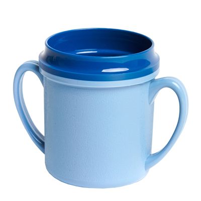 TRADITIONAL MUG DOUBLE HANDLE INSULATED 250 ml BLUE PP/PU (13)