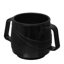 MODERNE BEV MUG INSULATED DOUBLE HDLE 250ml BLACK PP/PU (33)