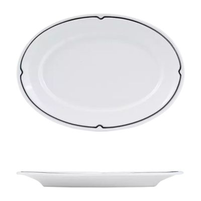 PLATE OVAL 220X140MM, CHARLOTTE