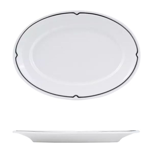 PLATE OVAL 220X140MM, CHARLOTTE