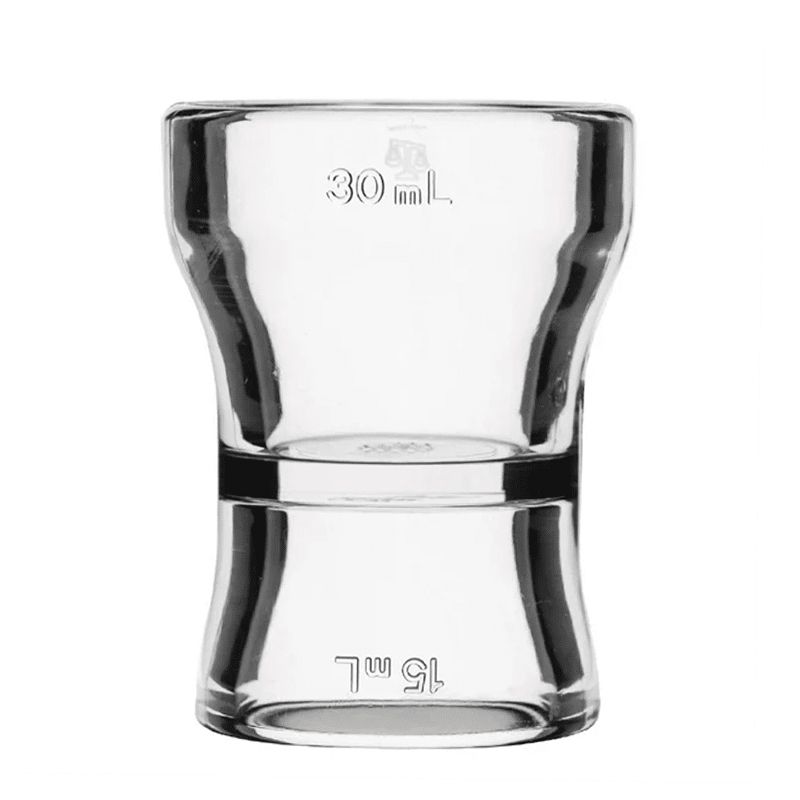 JIGGER 15/30ML CLEAR SINGLE UNIT