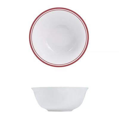 BOWL CEREAL RED RIM 160MM, NANO CRU