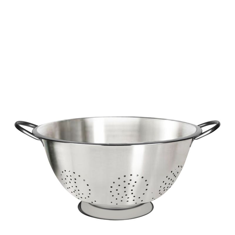 COLANDER 13LT 4MM HOLE 400X160MM S/ST