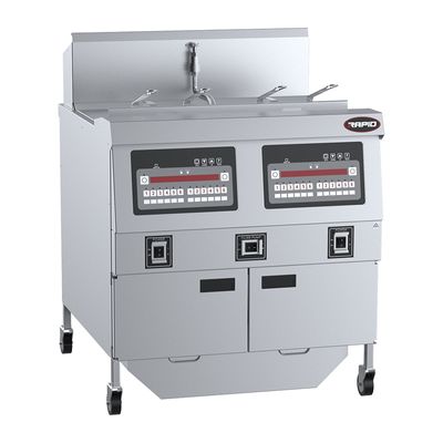 FRYER 2 PAN 4 BASKET ELECTRIC, B+S RAPID