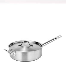 SAUTE PAN W/LID 26X8CM4.5LTR 18/8 FORCE