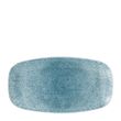 STUDIO CHURCHILL PLATE OBLONG RAKU BLUE