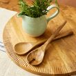 SALAD SERVERS WOODEN 2PC MANGO, BIG LOVE