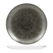 PLATE COUPE BLACK 217MM, CHURCHILL RAKU