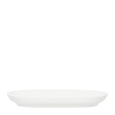 PICKLE DISH FLARED OVAL WHT 155X87MM