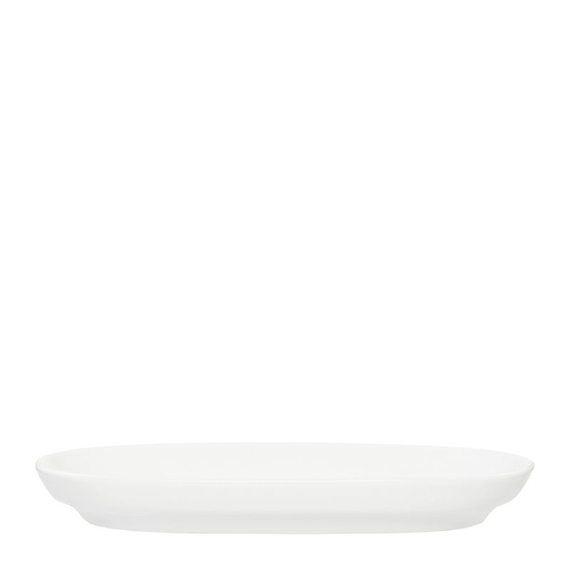 PICKLE DISH FLARED OVAL WHT 155X87MM