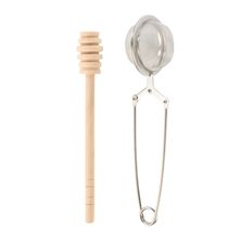 HONEY DIPPER/TEA INFUSER, LEAF & BEAN