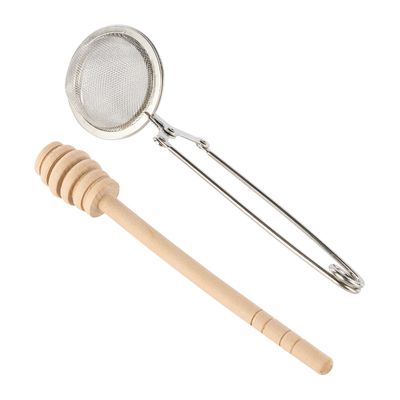 HONEY DIPPER/TEA INFUSER, LEAF & BEAN