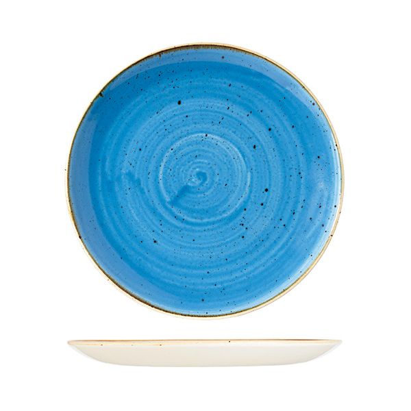 PLATE COUPE BLUE 288MM, C/HILL STONECAST