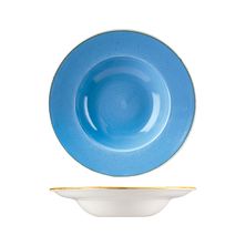 BOWL PASTA/SOUP BLUE 240MM, C/HILL STONECAST