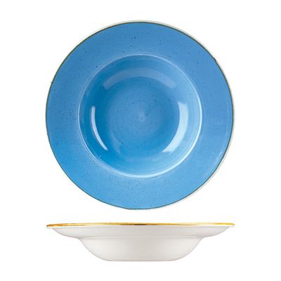 BOWL PASTA/SOUP BLUE 280MM, C/HILL STONECAST