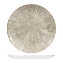 PLATE COUPE AGATE GREY 260MM, CHURCHILL STONE