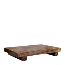 TRAY SUSHI FOOTED ACACIA 200MM, KATACHIWARE