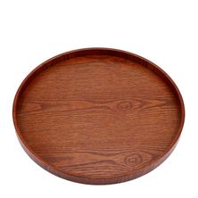 TRAY SERVING WOODEN RND 300MM, KATACHIWARE