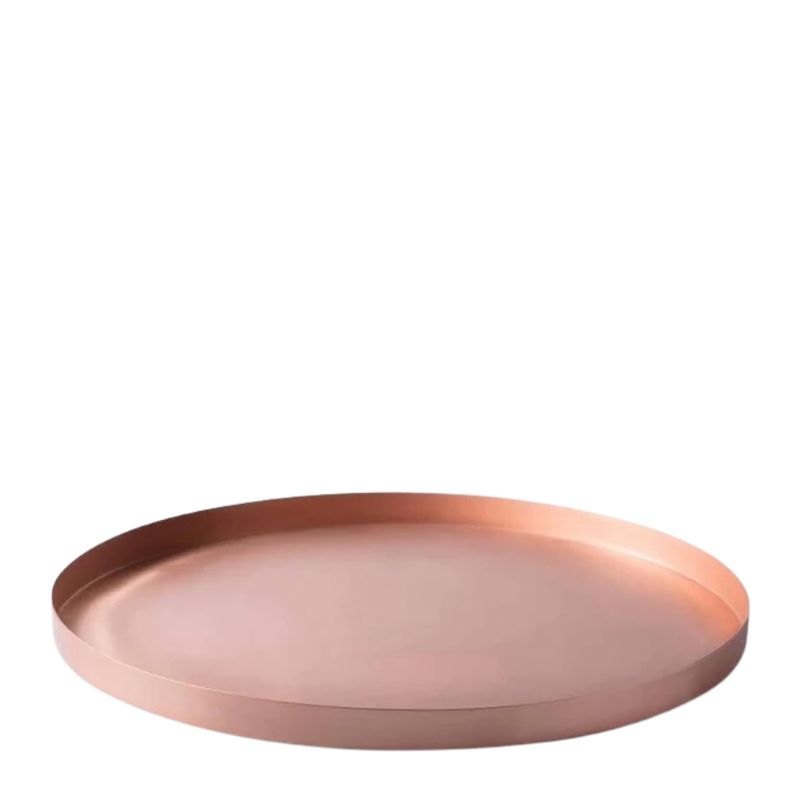 TRAY ROUND COPPER 33X2.6CM, D-STILL