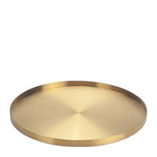 TRAY ROUND GOLD 33X2.6CM, D-STILL