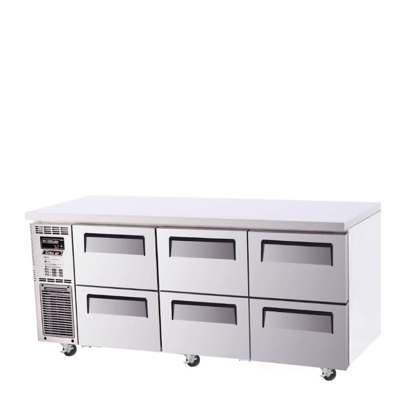 Fridge Underbench 6 Drawer 538L Turbo Air