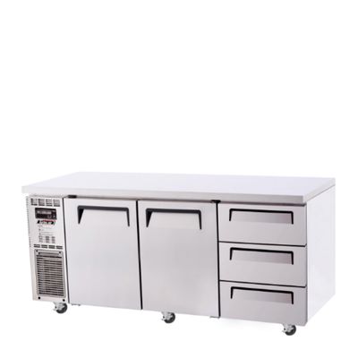 Fridge Underbench 2 Door 3 Drawer 538L Turbo Air