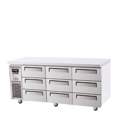 Fridge Underbench 9 Drawer 538L Turbo Air