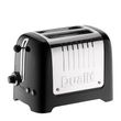 TOASTER 2 SLICE BLACK, DUALIT LITE