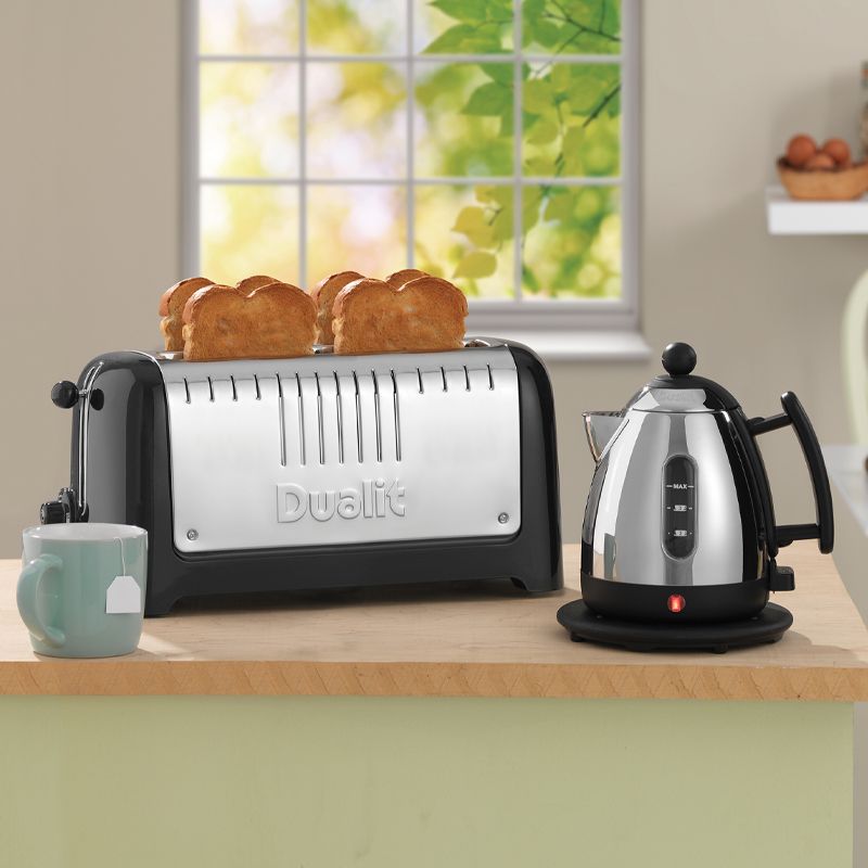 TOASTER 4 SLICE BLACK, DUALIT LITE