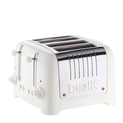 TOASTER 4 SLICE WHITE, DUALIT LITE