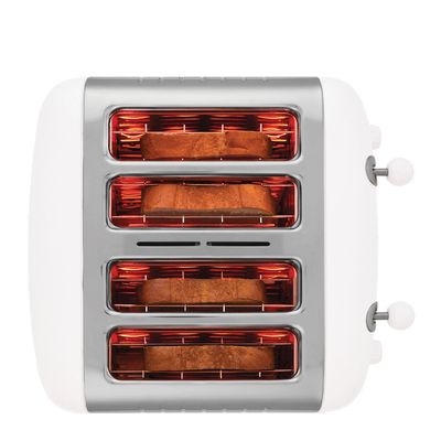 TOASTER 4 SLICE WHITE, DUALIT LITE