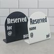 RESERVED SIGN FOLDED ARCH WHITE CUSTOMIZE