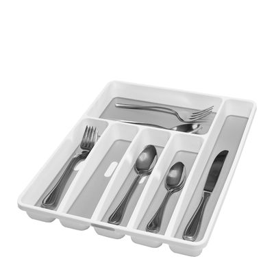 CUTLERY TRAY WHT 6COMP 40.5X33CM,M/SMART