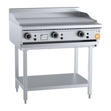 GRILL PLATE GAS 900MM ON STAND, B+S K+