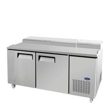 FRIDGE 2 DOOR PIZZA PREP TABLE 1702MM, ATOSA