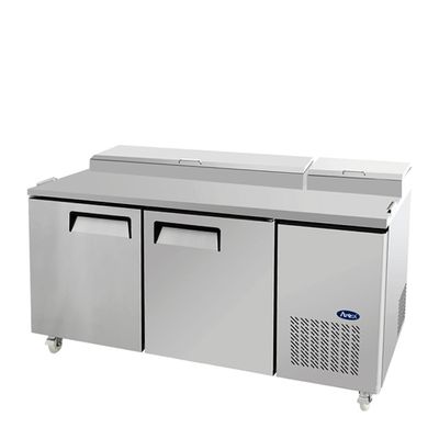 FRIDGE 2 DOOR PIZZA PREP TABLE 1702MM, ATOSA